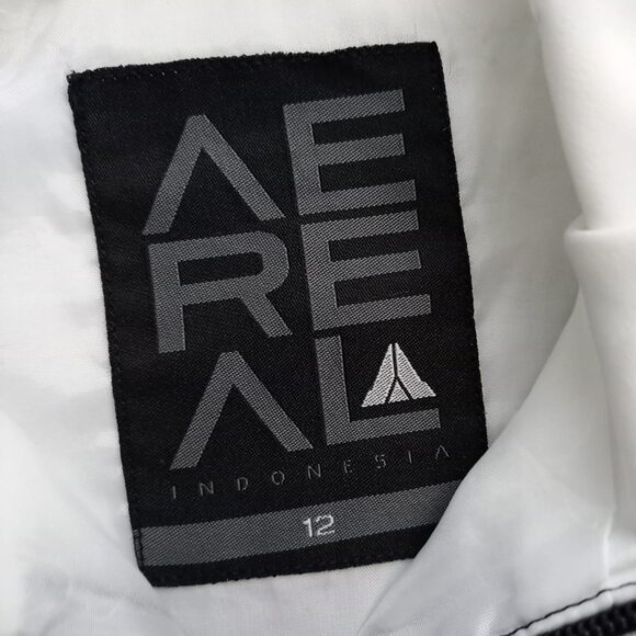AEREAL Boys Windbreaker Jacket Size 12 - B/W - Picture 7 of 8